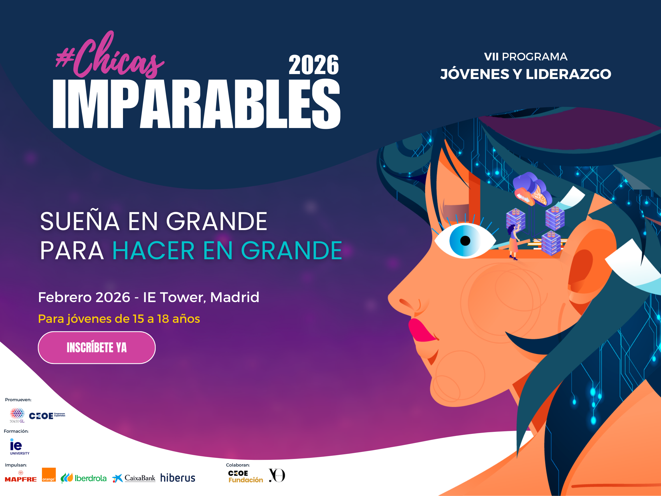 CARTEL HORIZONTAL CHICAS IMPARABLES 2026